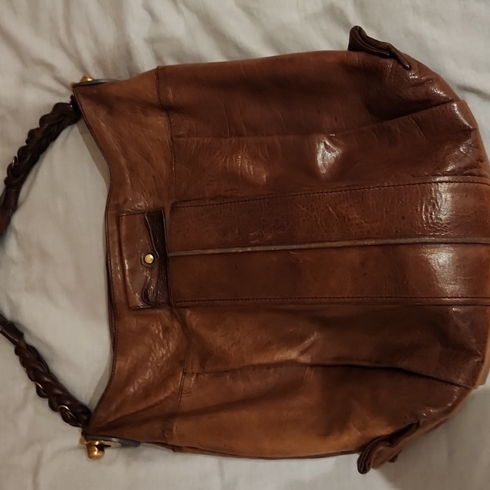 Vintage Chloe Brown Leather Heloise Hobo Bag. Soft rich brown leather.